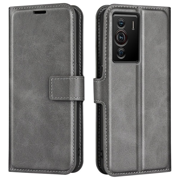 Generic Wallet-style Leather Case For Zte Nubia Z40 Pro - Grey Silver