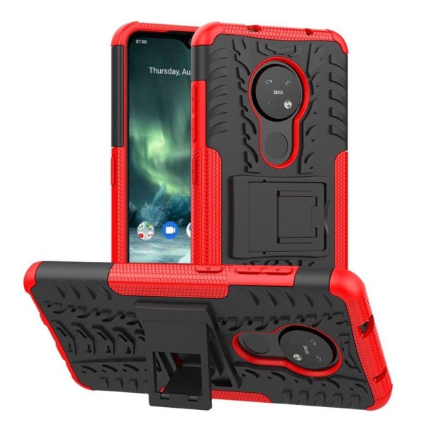 Generic Offroad Cover - Nokia 7.2 / 6.2 – Rød Red