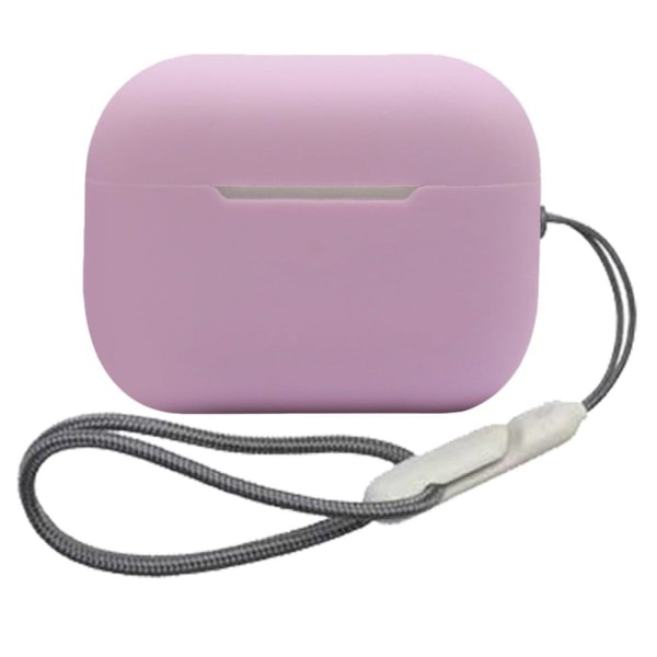 Generic Airpods Pro 2 Silicone Case With Lanyard - Taro Purple