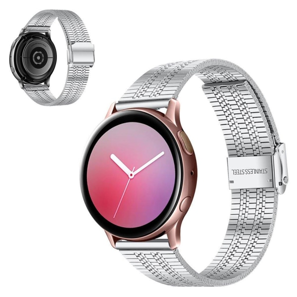 Generic Samsung Galaxy Watch 3 (41mm) / (42mm) Shiny Stainless Ste Silver Grey