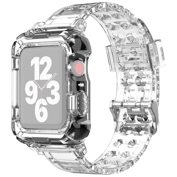 Generic Apple Watch (41mm) Protective Case With Strap - Transparen Transparent