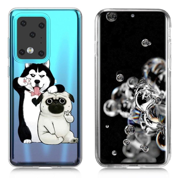 Generic Deco Samsung Galaxy S20 Ultra Cover - Hund White