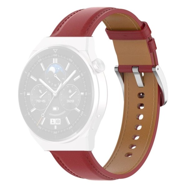 Generic Samsung Galaxy Watch 5 / Pro 4 Genuine Leather S Red