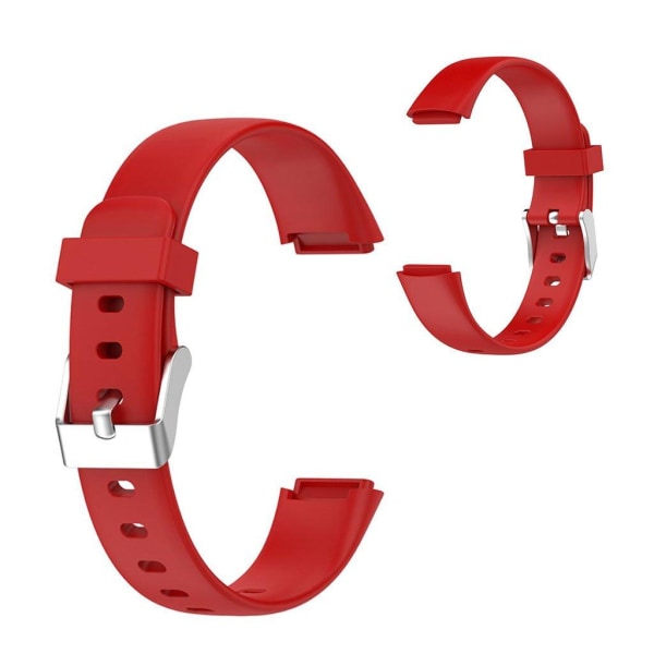 Generic Fitbit Luxe Silicone Watch Strap - Red / Size: L