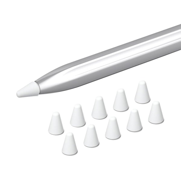 Generic 10 Pcs Huawei M-pencil (2nd) Silicone Pen Tip Cover - White