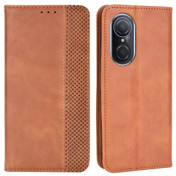 Generic Bofink Vintage Honor 50 Se / Huawei Nova 9 Leather Case - Bro Brown