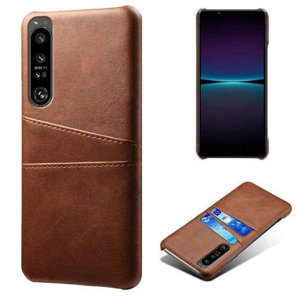 Generic Dual Card Case - Sony Xperia 1 Iv Brown