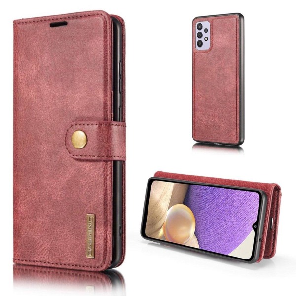 Generic Dg.ming Samsung Galaxy A32 5g 2-in-1 Wallet Case - Rød Red