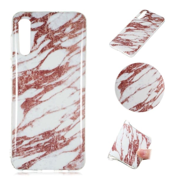 Generic Marble Samsung Galaxy A50 Cover - Te Rose Pink