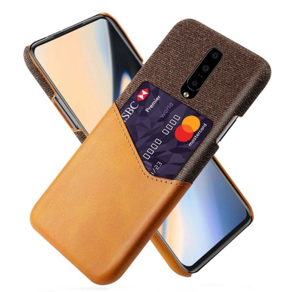 Generic Bofink Oneplus 7 Pro Card Cover - Brun Brown