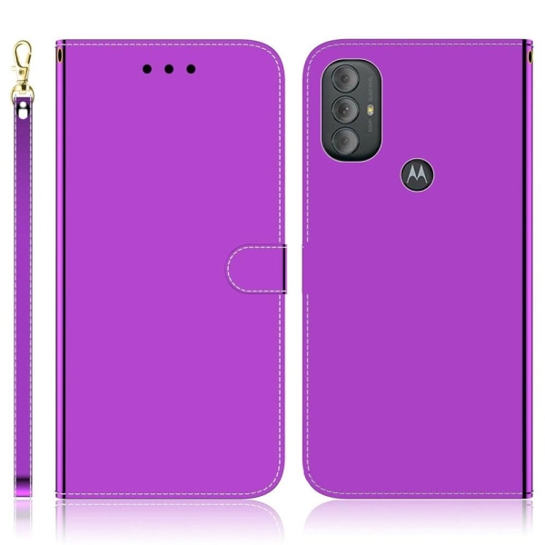 Generic Mirror Motorola Moto G Power (2022) Flip Etui - Lilla Purple