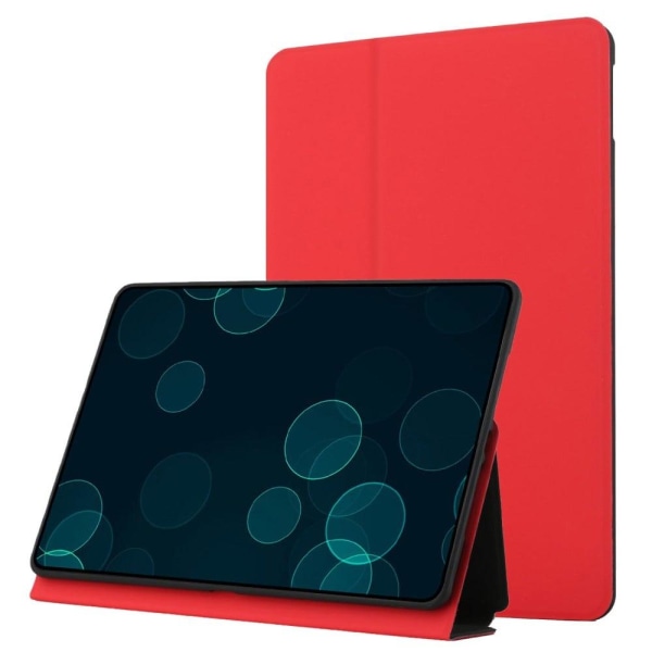 Generic Lenovo Tab M10 Fhd Plus Solid Color Leather Case - Red