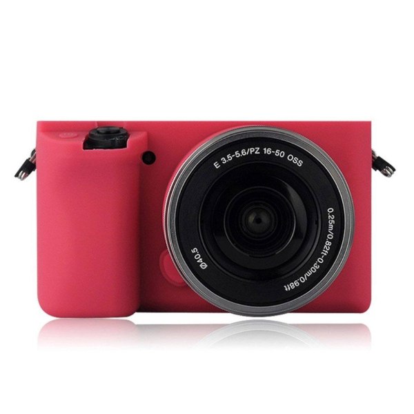 Generic Sony Alpha A6300/a6000 Fleksibel Blød Silikone Etui - Rose Pink