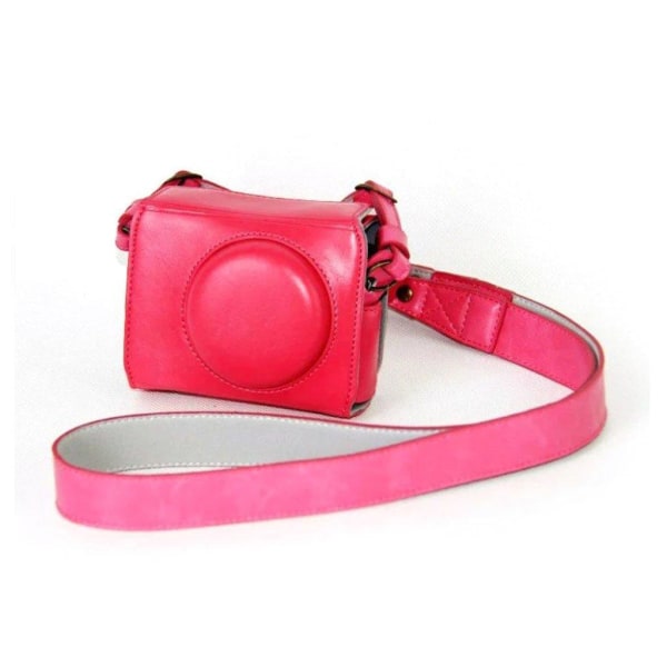 Generic Canon Powershot G7x Markii Kamerataske I Læder - Rosa Pink