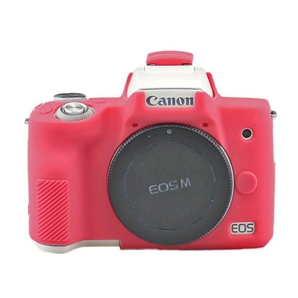 Generic Canon Eos M50 Holdbar Silikone Etui - Rose Pink