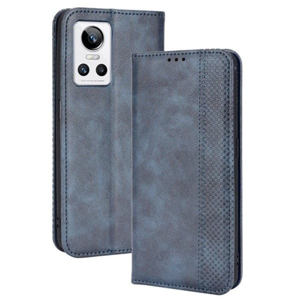 Generic Bofink Vintage Realme Gt Neo3 Leather Case - Blue