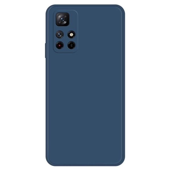Generic Beveled Anti-drop Rubberized Cover For Xiaomi Poco M4 Pro 5g - D Blue