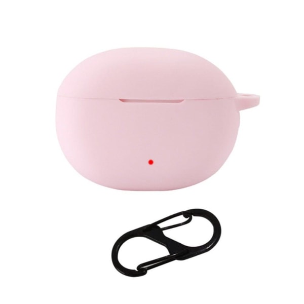 Generic Honor Earbuds 3i Silicone Case With Buckle - Pink