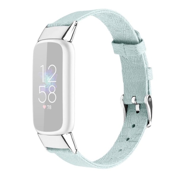 Generic Fitbit Luxe Canvas Watch Strap - Lake Blue / Size: S