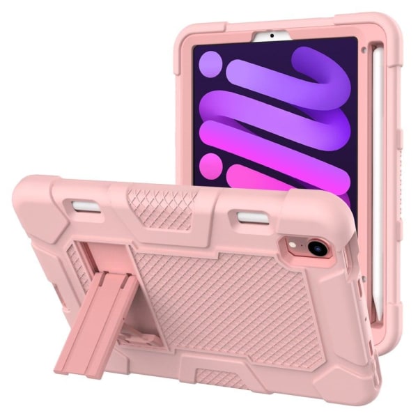 Generic Ipad Mini 6 (2021) Tpu + Silicone Cover - Rose Gold Pink