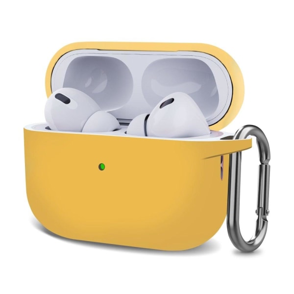 Generic Airpods Pro 2 Silicone Case With Buckle - Yellow