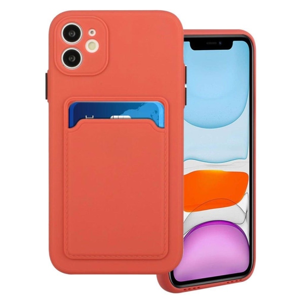 Generic Card Holder Cover Til Iphone 12 - Coral Green