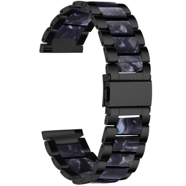 Generic Pebble 2 / Se Time Round Large Stylish Resin Watch Strap - B Black