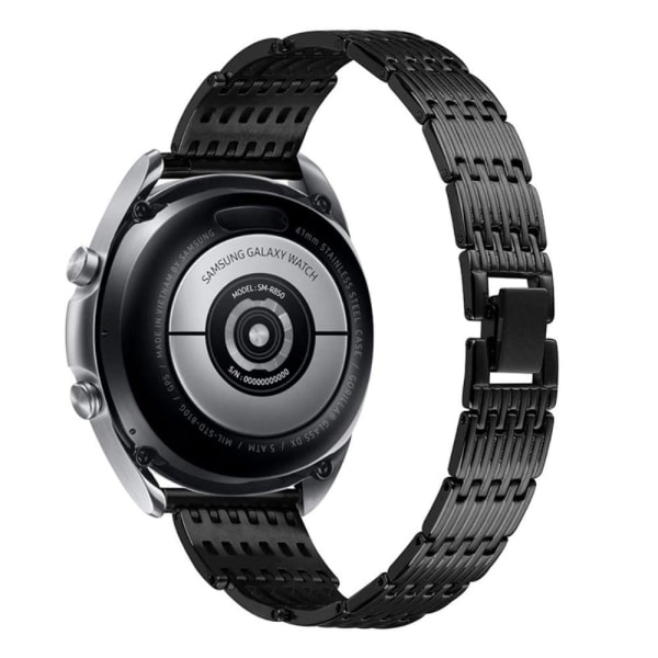 Generic Samsung Gear S3 Frontier Rhinestone 304 Stainless Steel Watch St Black