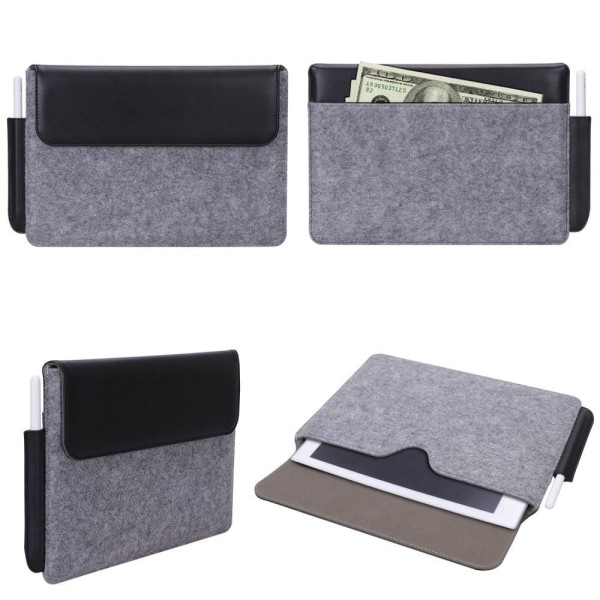 Generic Remarkable 1 / 2 Business Style Felt Storage Pouch With Pen Slot Silver Grey