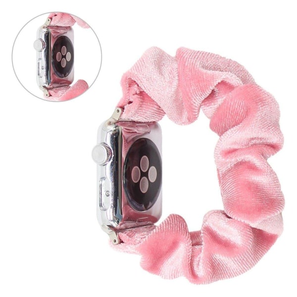 Generic Apple Watch Series 6 / 5 44mm Vibrant Hairband Style Band Pink