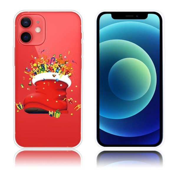 Generic Christmas Iphone 12 Mini Etui - Gifts Red