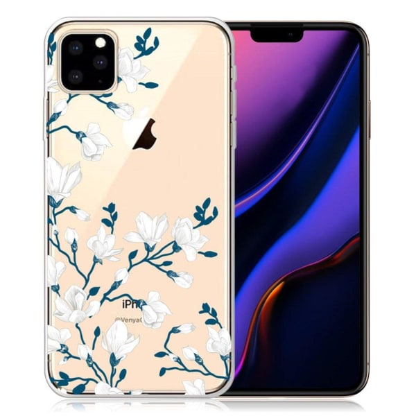Generic Deco Iphone 11 Pro Cover - Blomster White