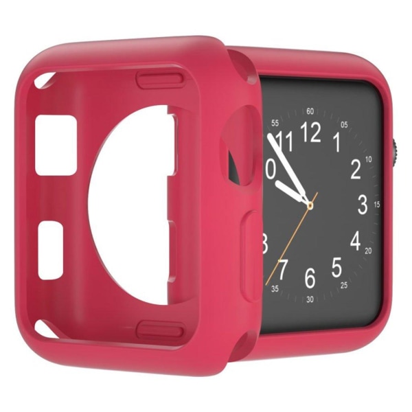 Generic Apple Watch Series 3/2/1 42mm Holdbart Etui - Rød Red