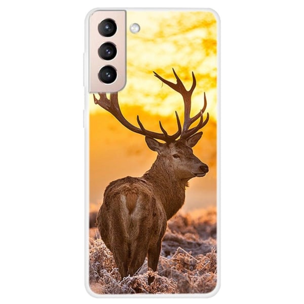 Generic Deco Samsung Galaxy S22 Plus Case - Elk Brown