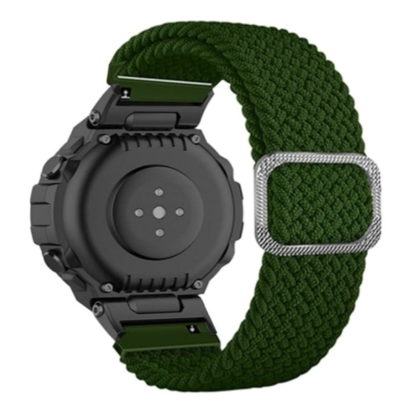 Generic Amazfit T-rex Pro / Ares Flexible Nylon Watch Strap - Ar Green