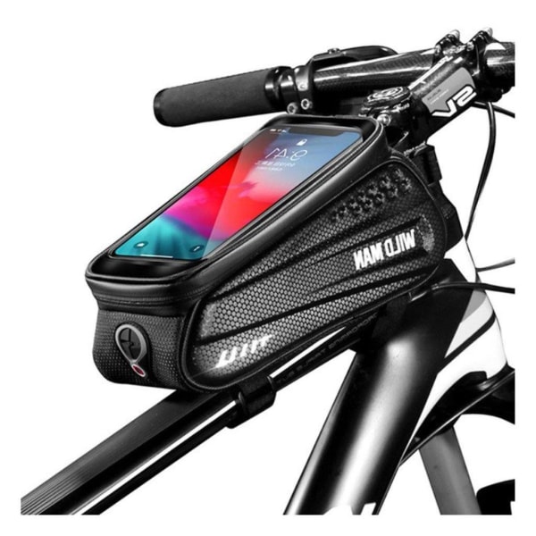 Generic Wild Man 6.2 Inch Smartphone Bicycle Bike Bag Mount Black