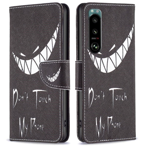 Generic Wonderland Sony Xperia 5 Iii Flip Case - Don't Touch My Phone Black