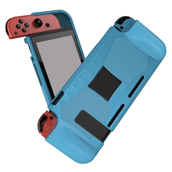 Generic Nintendo Switch Carbon Fiber Tpu Cover - Blue