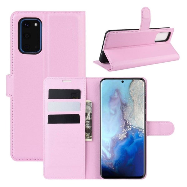 Generic Classic Samsung Galaxy S20 Etui – Lyserød Pink