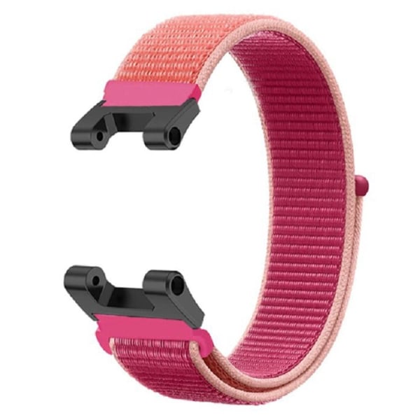 Generic Amazfit T-rex Pro / Ares Elastic Nylon Watch Strap - Pin Pink