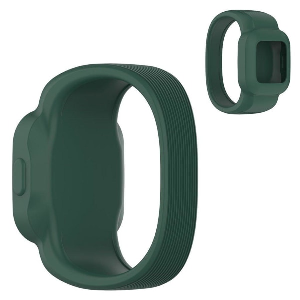 Generic Garmin Vivofit Jr 3 Silicone Watch Strap - Blackish Green / Size