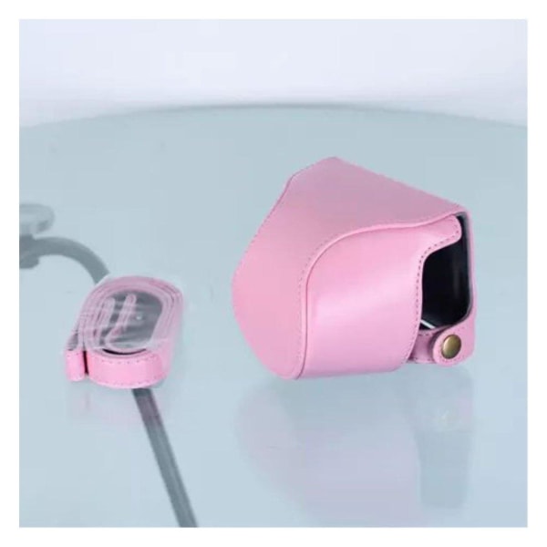 Generic Nikon 1 J5 Kamerataske I Læder - Rosa Pink