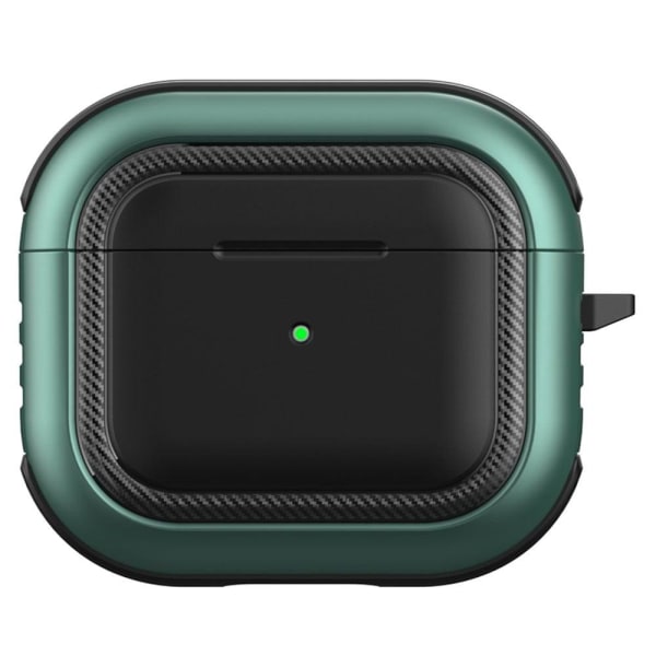 Generic Airpods 3 Charging Case With Buckle - Black / Green