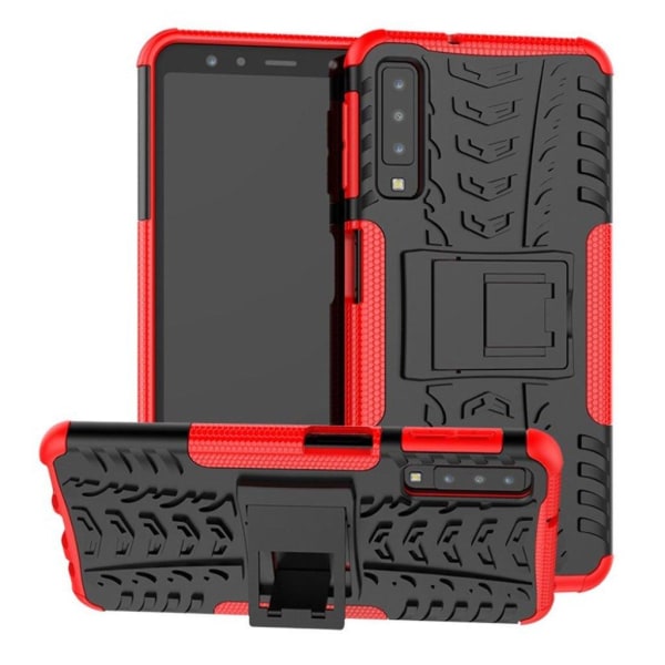 Generic Offroad Samsung Galaxy A7 (2018) Cover - Rød Red