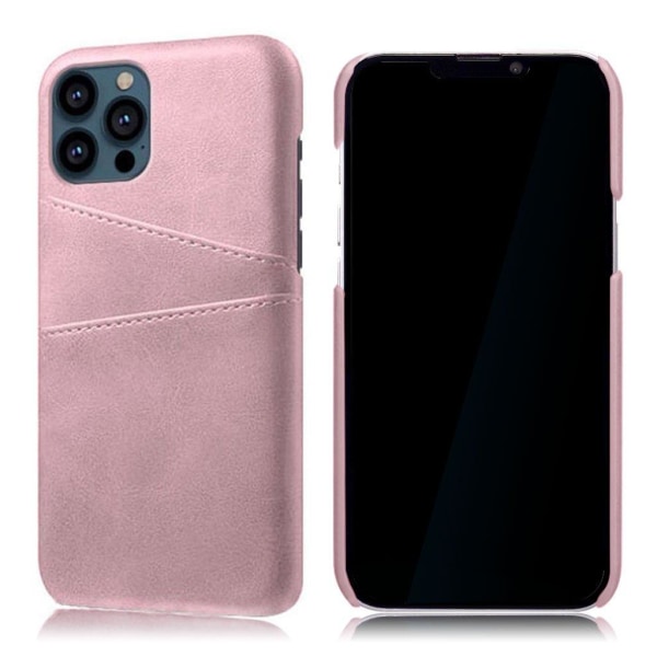Generic Dual Card Case - Iphone 13 Pro Rose Gold Pink