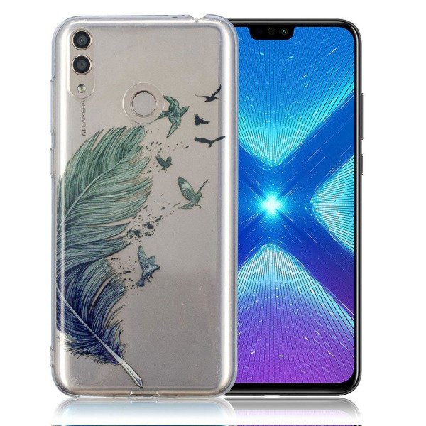 Generic Deco Honor 8x Cover - Fjerpen Green