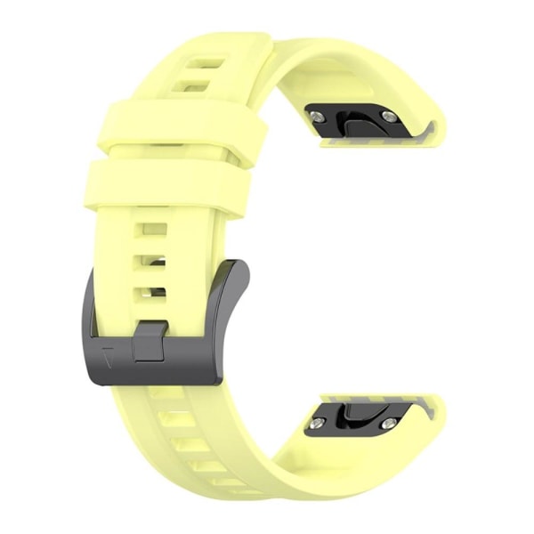 Generic Garmin Fenix 7x / Solar Tactix 7 Silicone Watch Strap - Yel Yellow
