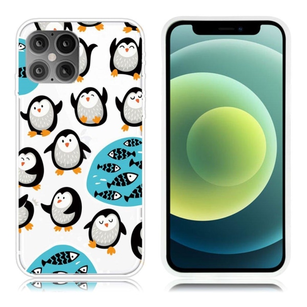 Generic Deco Iphone 12 Mini Case - Little Penguin White