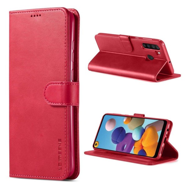 Generic Lc.imeeke Samsung Galaxy A21 Etui - Rød Red