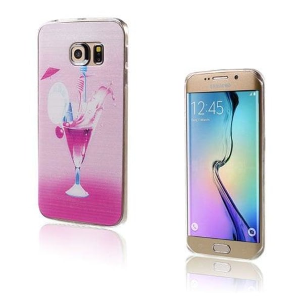 Generic Westergaard Samsung Galaxy S6 Edge Cover - Hot Pink Drink Multicolor